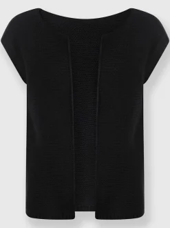 Gilet en tricot 30% laine vierge