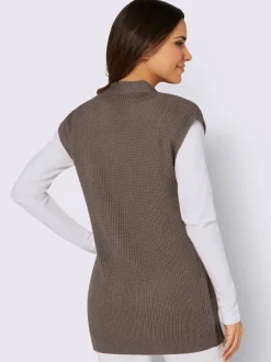 Gilet en tricot poches plaquées
