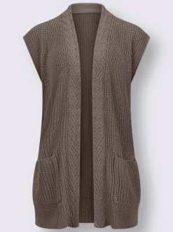 Gilet en tricot poches plaquées
