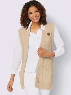 Gilet en tricot pur coton