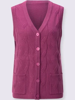 Gilet en tricot toucher doux et agréable