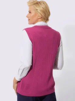Gilet en tricot toucher doux et agréable