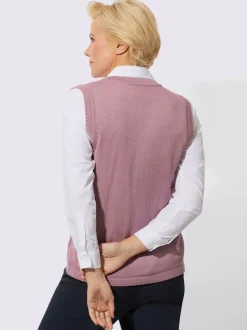 Gilet en tricot tricot ajouré