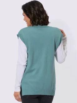 Gilet en tricot 50% viscose
