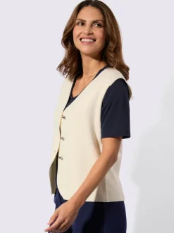 Gilet en tricot 50% viscose (ecovero)
