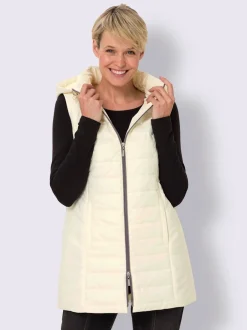 Gilet long doublée et matelassée