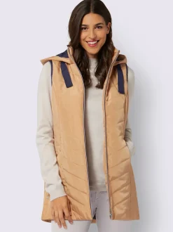 Gilet long doublée et matelassée
