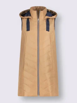 Gilet long doublée et matelassée