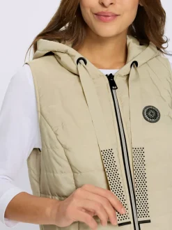 Gilet long en polyester recyclé