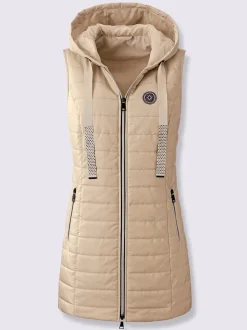 Gilet long en polyester recyclé