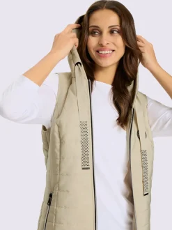 Gilet long en polyester recyclé