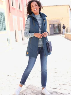 Gilet long qualité microfibre douce