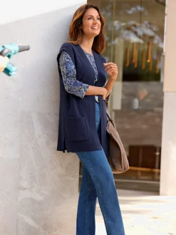 Gilet long 50% viscose (ecovero)