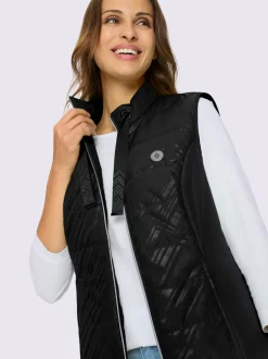 Gilet matelassé col montant à coulisse