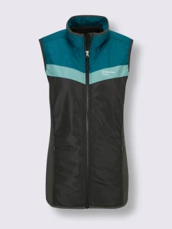 Gilet matelassé empiècements élastiques
