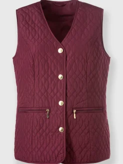 Gilet matelassé motif matelassé affinant