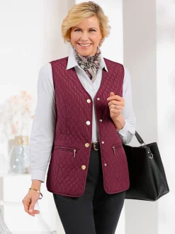 Gilet matelassé motif matelassé affinant