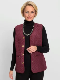 Gilet matelassé motif matelassé affinant