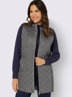 Gilet matelassé motif matelassé en forme de cœur