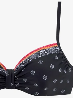 Haut de maillot de bain à armatures imprimé tendance