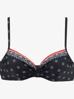 Haut de maillot de bain à armatures imprimé tendance