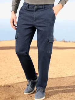 Jean cargo coupe parfaite grâce à l'élasthanne