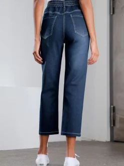 Jean 7/8 ceinture haute