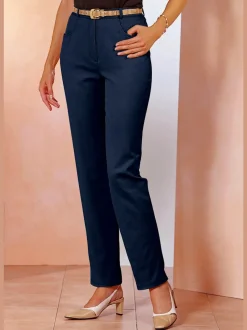 Jean à ceinture élastique chevilles fendues