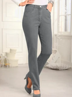 Jean à ceinture élastique chevilles fendues