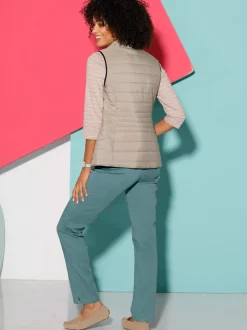 Jean à ceinture élastique chevilles fendues