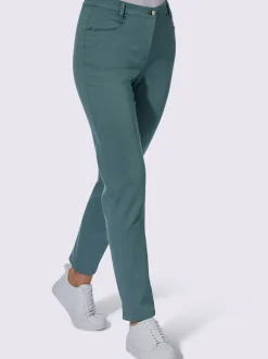 Jean à ceinture élastique chevilles fendues