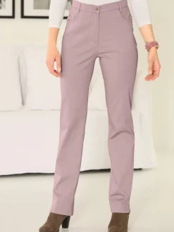 Jean à ceinture élastique chevilles fendues