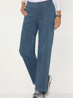 Jean ceinture élastique confortable