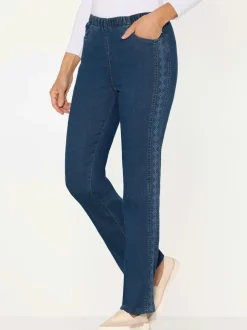 Jean ceinture élastique confortable