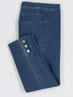 Jean 7/8 ceinture élastique confortable