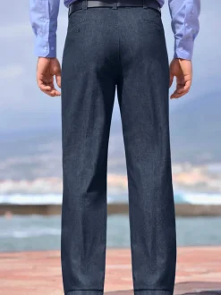 Jean ceinture élastique confortable 4 poches