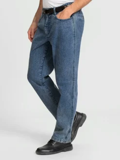 Jean ceinture élastique confortable 4 poches