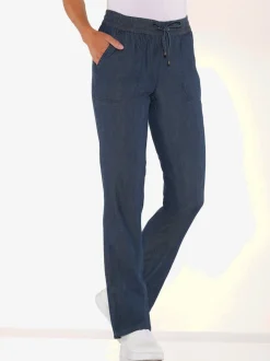 Jean ceinture smockée