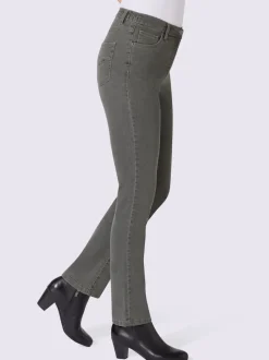 Jean coupe 5 poches ceinture élastique latérale