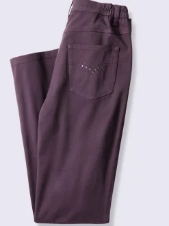 Jean coupe 5 poches ceinture élastique latérale