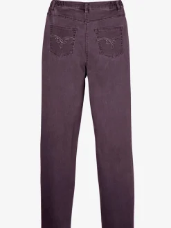 Jean coupe 5 poches ceinture élastique latérale