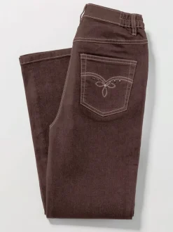 Jean coupe 5 poches ceinture élastique latérale