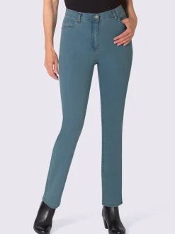 Jean coupe 5 poches ceinture élastique latérale