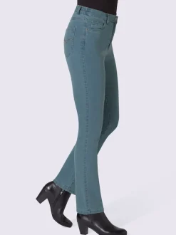 Jean coupe 5 poches ceinture élastique latérale