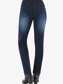 Jean femme confortable avec ceinture élastique