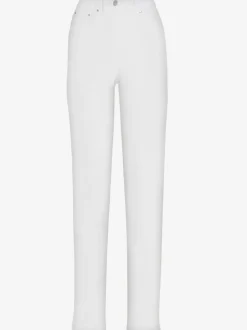 Jean femme coupe droite ceinture élastique