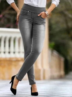 Jean femme slim 5 poches avant et arrière