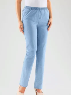 Jean léger qualité coton ceinture élastique