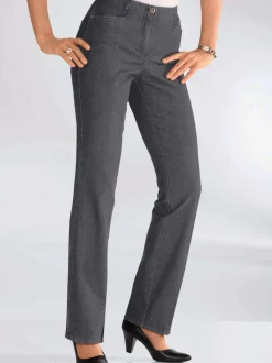 Jean 4 poches ceinture intérieure élastique
