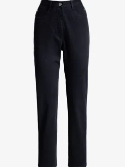 Jean 5 poches ceinture élastique latérale
